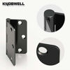 Picture of KNOBWELL 42 Pack Black Door Hinges, 3.5" X 3.5" Interior Door Hinges with 1/4" Radius in Matte Black