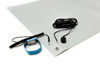 Picture of Bertech ESD Anti-Static Table Mat Kit, 2 Ft x 5 Ft, Gray, Includes an ESD Wrist Strap and ESD Grounding Cord, MADE IN USA