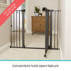 Picture of Toddleroo by North States Wide Riverstone Extra Tall & Wide Gate - Self-Closing gate with Hold-Open Feature, Pressure Mount, Fits Openings 29.75 to 52 Wide, 36", Graphite