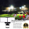 Picture of Dusk-to-Dawn Floodlights with Motion Sensor, 5000K Daylight White, ETL Certified, IP65 Outdoor Dual-Head Rotatable LED Security Flood Light for Porch, Driveway, EMANER (Black Fixture, 2-Pack)