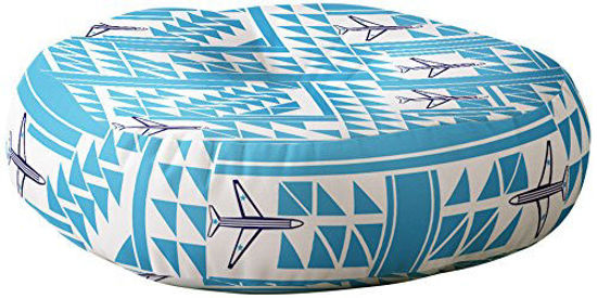 Picture of Deny Designs Vy La Floor Pillow, Airplanes and Triangles