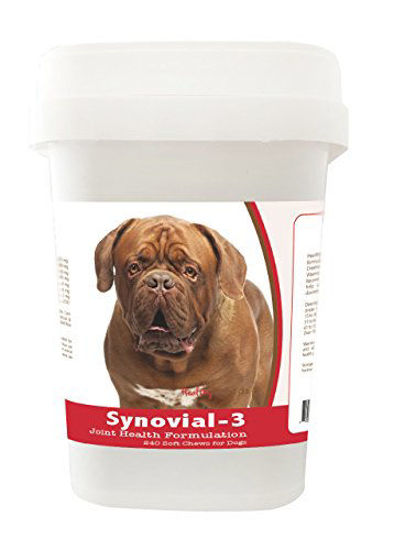 Picture of Healthy Breeds Synovial 3 Dog Hip & Joint Support Soft Chews for Dogue de Bordeaux - OVER 200 BREEDS - Glucosamine MSM Omega & Vitamins Supplement - Cartilage Care - 240 Ct