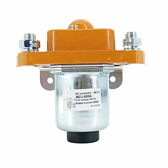 Picture of TABODD MZJ-600A Solenoid Contactor for Golf Cart, 48V 600A Contactor Solenoid Heavy Duty for Golf Cart Direct Replacement