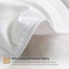 Picture of DWR Lightweight Goose Duck Feather Down Comforter Queen, 100% Skin-Friendly Cotton, Summer Warm Weather Bed Quilt, Thin All-Season Duvet Insert for Hot Sleepers (Ivory White, 90x90)