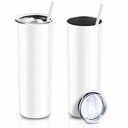  XccMe 30 oz Sublimation Tumbler Blank with Handle,6 Pack  Stainless Steel Travel Tumbler with Leakproof Lid,Stainless Straw,Rubber  bottoms,Double Wall Insulated Coffee Mugs,Keep Drinks Hot,Cold : Home &  Kitchen