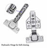 Picture of Luokim 40pcs Soft Close Cabinet Concealed Hinges European Half Overlay,110 Degree,Frameless,Nickel Plated