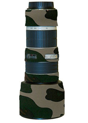 Picture of LensCoat Lens Cover for Canon 70-200 f/4 NON IS camouflage neoprene camera lens protection (Forest Green Camo)