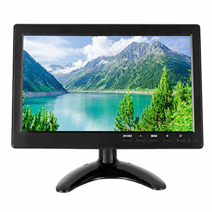 Picture of WHOLEV 10.1 inch CCTV HDMI Monitors 1280X800 IPS Color Screen Home Security Monitor with AV/VGA/BNC/HDMI Input Built-in Speaker for Raspberry Pi