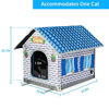 Picture of Toozey Heated Cat House for Winter, Indoor/Outdoor Cat House Weatherproof with Heated Cat Bed, Providing Safe Feral Cat House for Cats or Small Dog, Easy to Assemble Cat Shelter