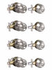 Picture of 4 Pack Keyed Alike Entry Handlset with Single Cylinder Deadbolts Combo Pack, Satin Nickel Door Knob for Front and Entrance Door, Interior and Exterior Entry Door Levers Brushed Nickel