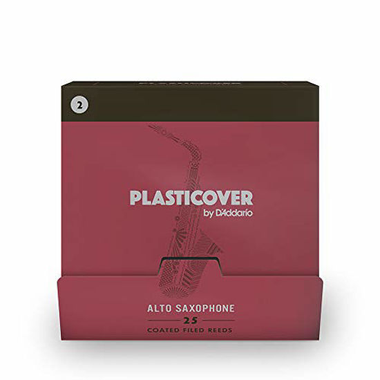 Picture of Plasticover by D'Addario Alto Saxophone Reeds, Strength 2.0, 25-pack