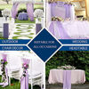 Picture of B-COOL Chiffon Fabric Table Runner Holiday 10pcs Light Purple Wedding Photograph Party Decoration Beautiful Runners Home Outdoor and Indoor Decorations