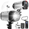 Picture of LimoStudio 300W 5600K Flash Strobe Monolight with 16 Channel Wireless Trigger & Receiver Kits for Indoor Studio Location Modeling Lamp & Portrait Outdoor Studio Photography, AGG3133