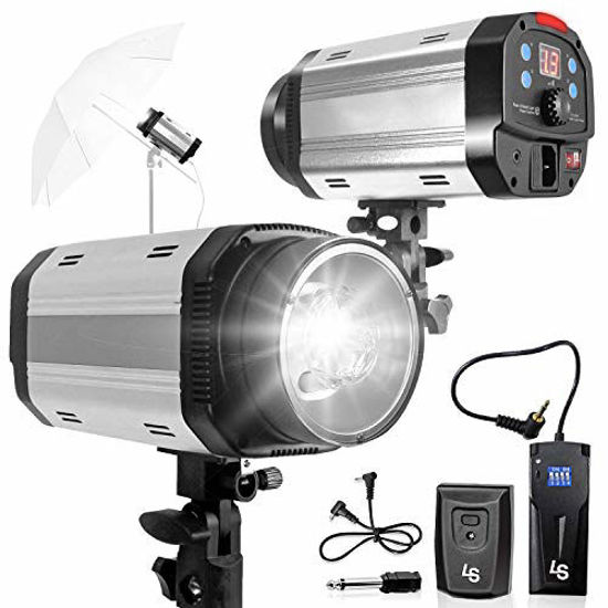 Picture of LimoStudio 300W 5600K Flash Strobe Monolight with 16 Channel Wireless Trigger & Receiver Kits for Indoor Studio Location Modeling Lamp & Portrait Outdoor Studio Photography, AGG3133