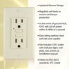 Picture of Faith [10-Pack] 15A GFCI Outlets, Non-Tamper-Resistant GFI Duplex Receptacles with LED Indicator, Self-Test Ground Fault Circuit Interrupter with Wall Plate, ETL Listed, Light Almond, 10 Piece