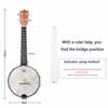 Picture of Mulucky 4 String Banjolele, Banjo Ukulele Concert Size 23 Inch with Remo Head, Closed Solid Wood Back, Beginner Kit with Truss Rod Gig Bag Tuner String Strap Picks - BU803