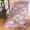 Picture of SAFAVIEH Madison Collection MAD600A Boho Chic Glam Paisley Non-Shedding Living Room Dining Entryway Foyer Hallway Runner 2'3" x 16' Fuchsia/Gold