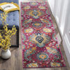 Picture of SAFAVIEH Madison Collection MAD600A Boho Chic Glam Paisley Non-Shedding Living Room Dining Entryway Foyer Hallway Runner 2'3" x 16' Fuchsia/Gold