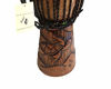 Picture of JIVE Djembe Drum African Bongo Congo Wood Drum Deep Carved Solid Mahogany Goat Skin Professional Quality 16" High (Turtle)