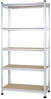 Picture of Amazon Basics Medium Duty Storage Shelving Double Post Press Board Shelf, 36 x 18 x 72 Inch, Aluminum