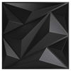 Picture of Art3dwallpanels PVC 3D Wall Panel Diamond for Interior Wall Décor in Black, Wall Decor PVC Panel, 3D Textured Wall Panels, Pack of 12 Tiles