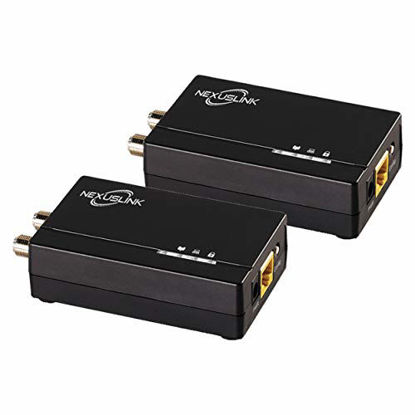 Picture of Nexuslink G.hn Coax Over Ethernet Adapter | 1200Mbps, Fast and Secure Network Performance, Online Gaming and Streaming in Hard-to-Reach Locations, 2 Units (GCA-1200-KIT)