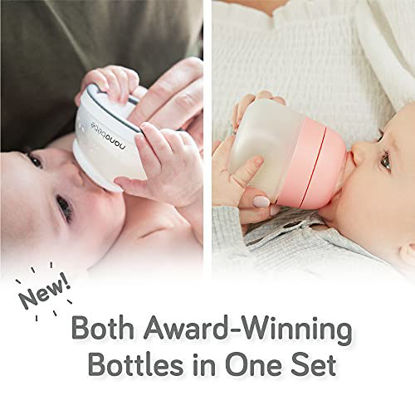 Picture of Nanobebe Baby Bottle Ultimate Feeding and Cleaning Set, for Breast Milk and Formula, Cleaning and Soothing Essentials, Baby Shower Registry Gift, for Newborn, Infant and Baby - Teal