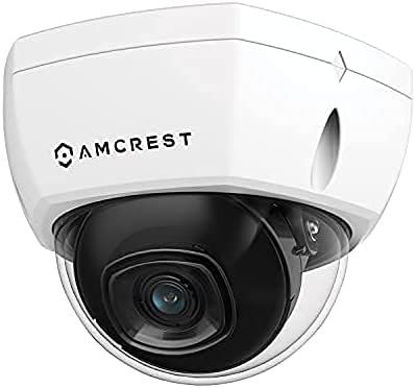 Picture of Amcrest UltraHD 4K (8MP) Outdoor Security POE IP Camera, 3840x2160, 98ft NightVision, 2.8mm Lens, IP67 Weatherproof, IK10 Vandal Resistant Dome, MicroSD Recording, White (IP8M-2493EW)