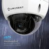 Picture of Amcrest UltraHD 4K (8MP) Outdoor Security POE IP Camera, 3840x2160, 98ft NightVision, 2.8mm Lens, IP67 Weatherproof, IK10 Vandal Resistant Dome, MicroSD Recording, White (IP8M-2493EW)