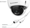 Picture of Amcrest UltraHD 4K (8MP) Outdoor Security POE IP Camera, 3840x2160, 98ft NightVision, 2.8mm Lens, IP67 Weatherproof, IK10 Vandal Resistant Dome, MicroSD Recording, White (IP8M-2493EW)