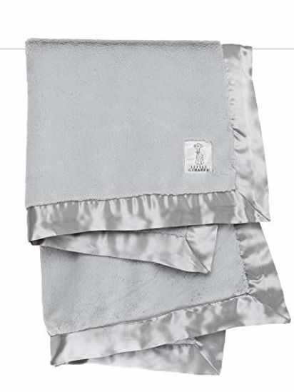 Picture of Little Giraffe Luxe Stroller Baby Blanket, Silver, 29" x 35"