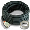 Picture of Heat Cable for Pipe Freeze Protection, 40 feet, with Built-in Thermostat and 16 Feet of High-Temp Installation Tape, Heavy-Duty, Self-Regulating, 120 volt