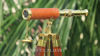 Picture of Nauticalmart10 Inch Single Barrel Floor Standing Leather Brass Small Table Top Tripod Telescope