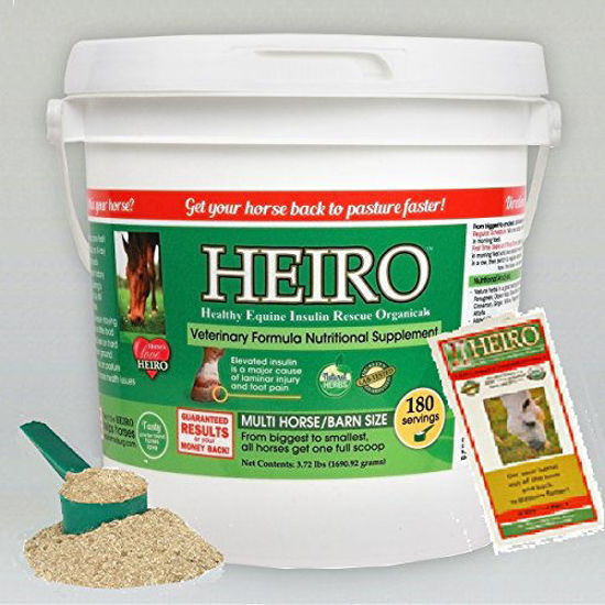 Picture of Heiro Healthy Equine Horse Insulin Resistant Rescue Organicals 60 Day Supply and Free Informational Booklet