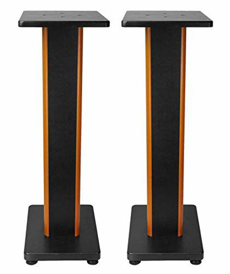 Picture of Rockville 28" 2-Tone Bookshelf Speaker Stands Surround Sound Home Theater (RHT28C)