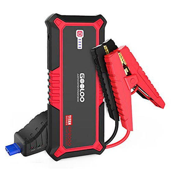 GetUSCart- GOOLOO GP2000 Jump Starter 2000A Peak Car Starter for Up to 9L  Gas or 7L Diesel Engine SuperSafe 12V Jump Box Auto Lithium Battery Booster  Portable Power Pack with USB Quick