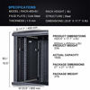 Picture of KENUCO [Fully Assembled + Fan Included] Professional Wall Mount Network Server Cabinet Enclosure 19-Inch Server Network Rack Black (6U)