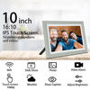 Picture of HAOVM 10.1 Inch USB Digital Photo Frame Widescreen - HD IPS Display Digital Photo Frame with 16GB Storage, Auto-Rotate, Easy Setup to Share Photos and Videos via Email,Cloud,Free APP