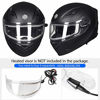 Picture of ILM Motorcycle Snowmobile Full Face Helmet Pinlock Insert Anti-Fog Dual Visor Motocross ATV Casco for Men Women DOT (Matte Black, XL)