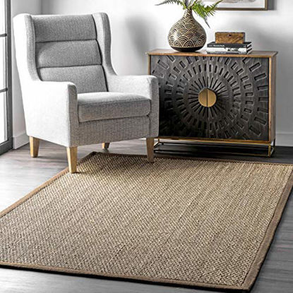 Picture of nuLOOM Elijah Seagrass Natural Area Rug, 5' x 8', Brown