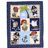 Picture of Brandream Baby Crib Bedding Sets for Boys | 8-Piece Blue Nursery Set Nautical Anchor Palm Dog Pirate Theme