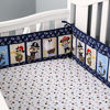 Picture of Brandream Baby Crib Bedding Sets for Boys | 8-Piece Blue Nursery Set Nautical Anchor Palm Dog Pirate Theme