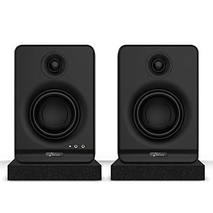 Picture of Donner Studio Monitors 3" Near Field Studio Monitors with CSR 5.0 Bluetooth, for Music Production, Live Streaming and Podcasting, 2-Pack Including Monitor Isolation Pads-New Version(Dyna3 Black)