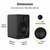 Picture of Donner Studio Monitors 3" Near Field Studio Monitors with CSR 5.0 Bluetooth, for Music Production, Live Streaming and Podcasting, 2-Pack Including Monitor Isolation Pads-New Version(Dyna3 Black)