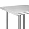 Picture of ROCKPOINT Stainless Steel Table for Prep & Work 24x24 Inches, NSF Metal Commercial Kitchen Table with Adjustable Under Shelf and Table Foot for Restaurant, Home and Hotel