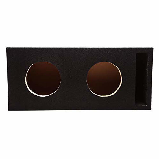 Picture of Skar Audio Dual 6.5" Universal Fit Vented Subwoofer Enclosure with 1" MDF Heavy Duty Front Baffle - Black Carpet