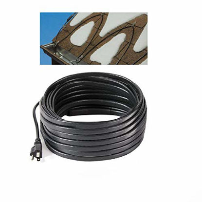 Picture of H&G lifestyles Roof Snow De-Icing Self-Regulating-Plug-in Ready Heat Cable 100 feet 8 Watts Per Foot