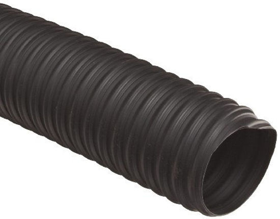 Picture of Flexadux T-7 Thermoplastic Rubber Duct Hose, Black, 4" ID, 0.030" Wall, 25' Length