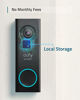 Picture of eufy Security, Wi-Fi Video Doorbell, HD 1080p-Grade, No Monthly Fee, Local Storage, Human Detection, Wireless Chime - Requires Existing Doorbell Wires and Installation Experience, 16-24 VAC, 30 VA