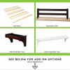 Picture of Discounted - Full Size Conversion Kit Bed Rails for Baby Cache Cribs - Sale! (Chocolate)